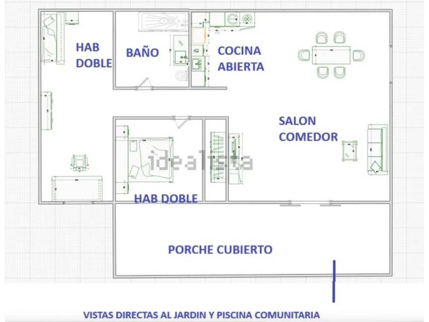 Pis lluminós i renovat, completament equipat. Inclou piscina i plaça de pàrquing. Ideal per gaudir de comoditat i estil.