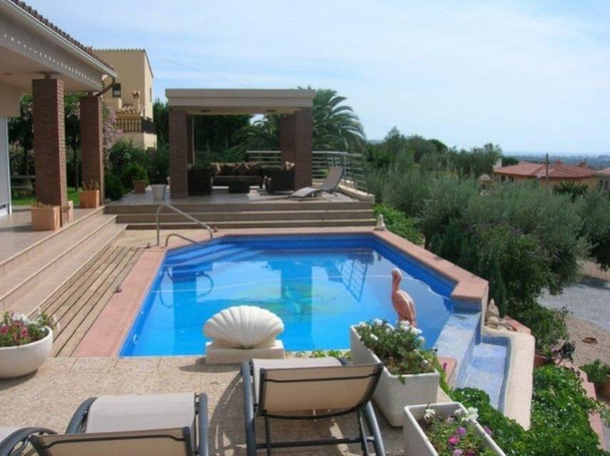 Immobiliari Entercasa venda Pau Costa brava Vila moderna de luxe amb impressionants vistes al mar muntanya i camp Els Olivars Roses Rosas casa piscina