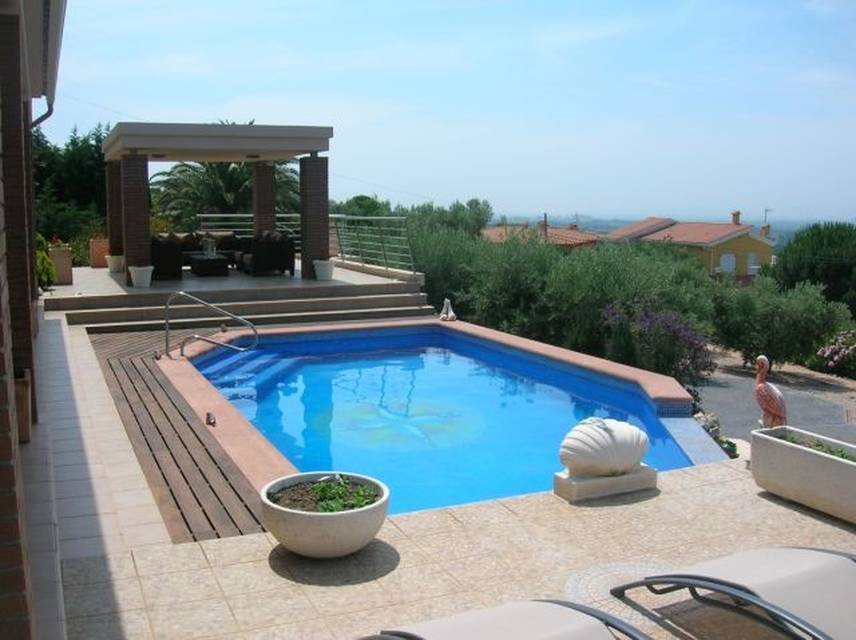 Moderne Luxus-Villa zum Verkauf, mit herrlichem Meer, Berg und Golf, in dem exklusiven Anwesen Els Olivars