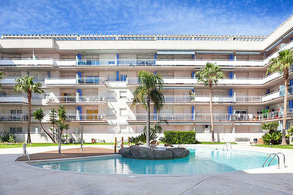 Appartement 1 chambre en vente dans résidence avec jardins et piscine roses rosas costa brava entercasa espagne achat proche plage soleil vacances