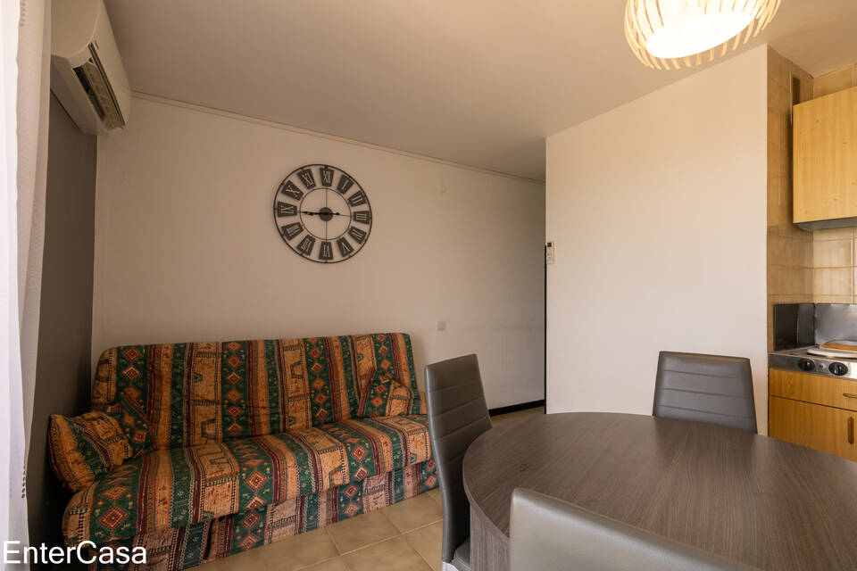 Spacieux studio-cabine sur la plage d'Ampuriabrava