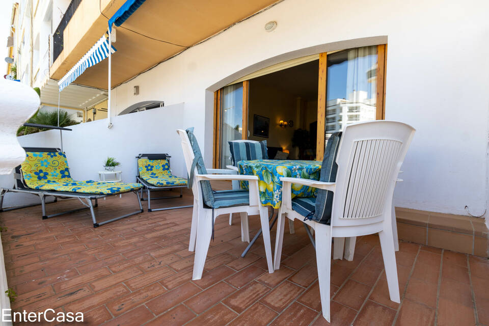 Fantastisch gelegenes Studio mit sehr großer Terrasse mit Blick auf den Kanal Caballito de Mar