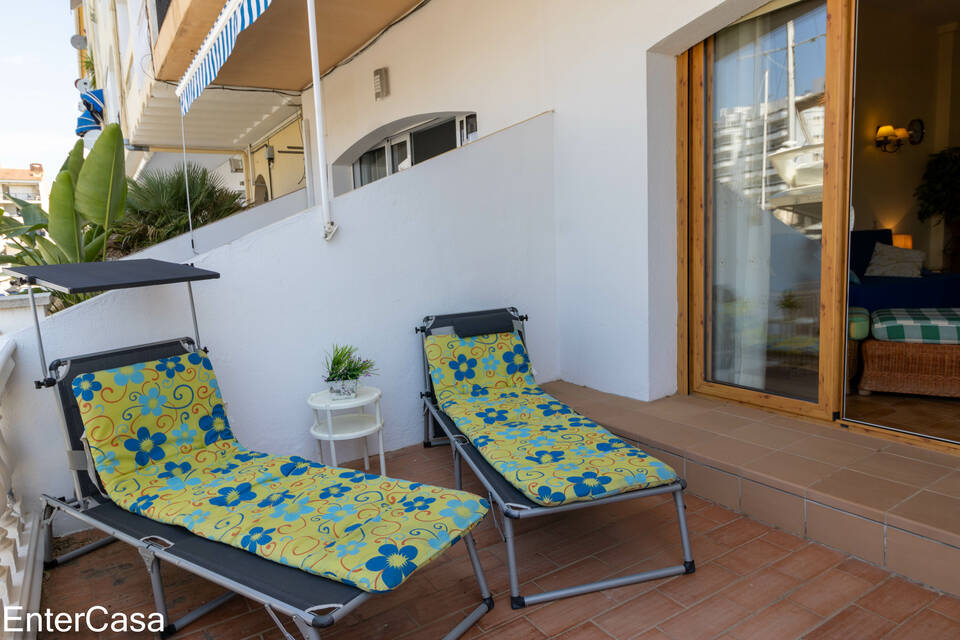 Fantastisch gelegenes Studio mit sehr großer Terrasse mit Blick auf den Kanal Caballito de Mar