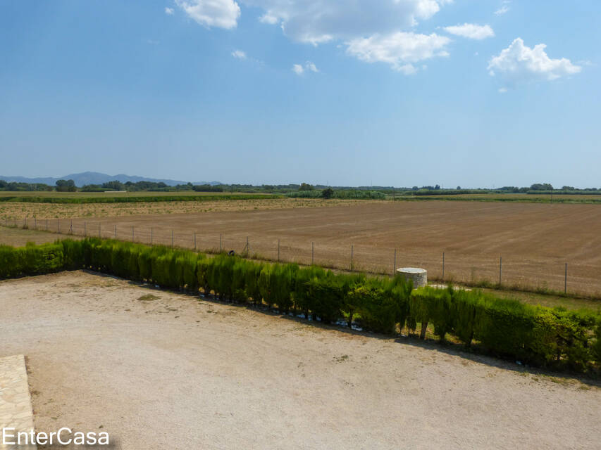 Ferme tranquille avec appartement indépendant dans les champs de l'Empordà. Idéal pour profiter du calme et de la beauté de la nature.